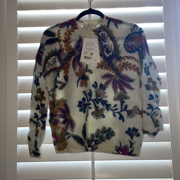 Sezane Seliane Floral Paisley Sweater - Picture 2 of 8